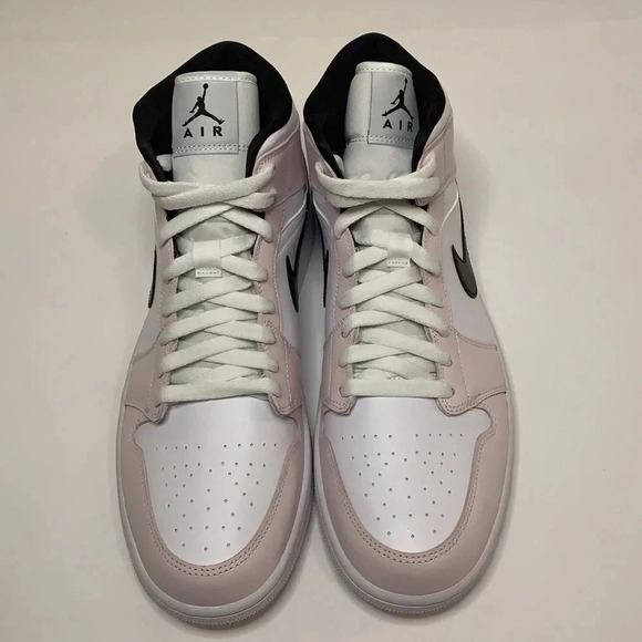 Women’s Air Jordan 1 Mid Barely Rose Violet Sneakers - Picture 4 of 8